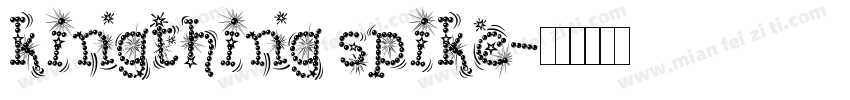 kingthing spike字体转换